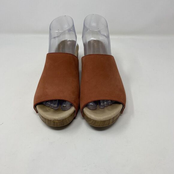 Dansko Shoes Womens Size 38 Brown Leather Mule Clog Sandals Slip On - Picture 3 of 14